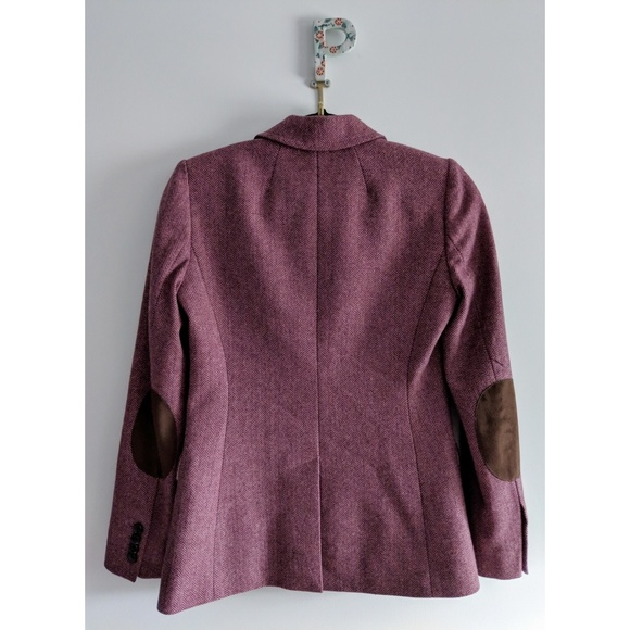 J. CREW Fully Lined Pink Wool Tweed Blazer - Picture 2 of 8